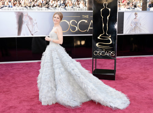 Amy Adams on the red carpet at the Oscars 2013.
Amy Adams on the red carpet at the Oscars 2013.