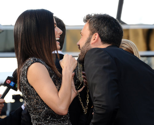 Ben Affleck and Sandra Bullock shared a good laugh.
Ben Affleck and Sandra Bullock shared a good laugh.