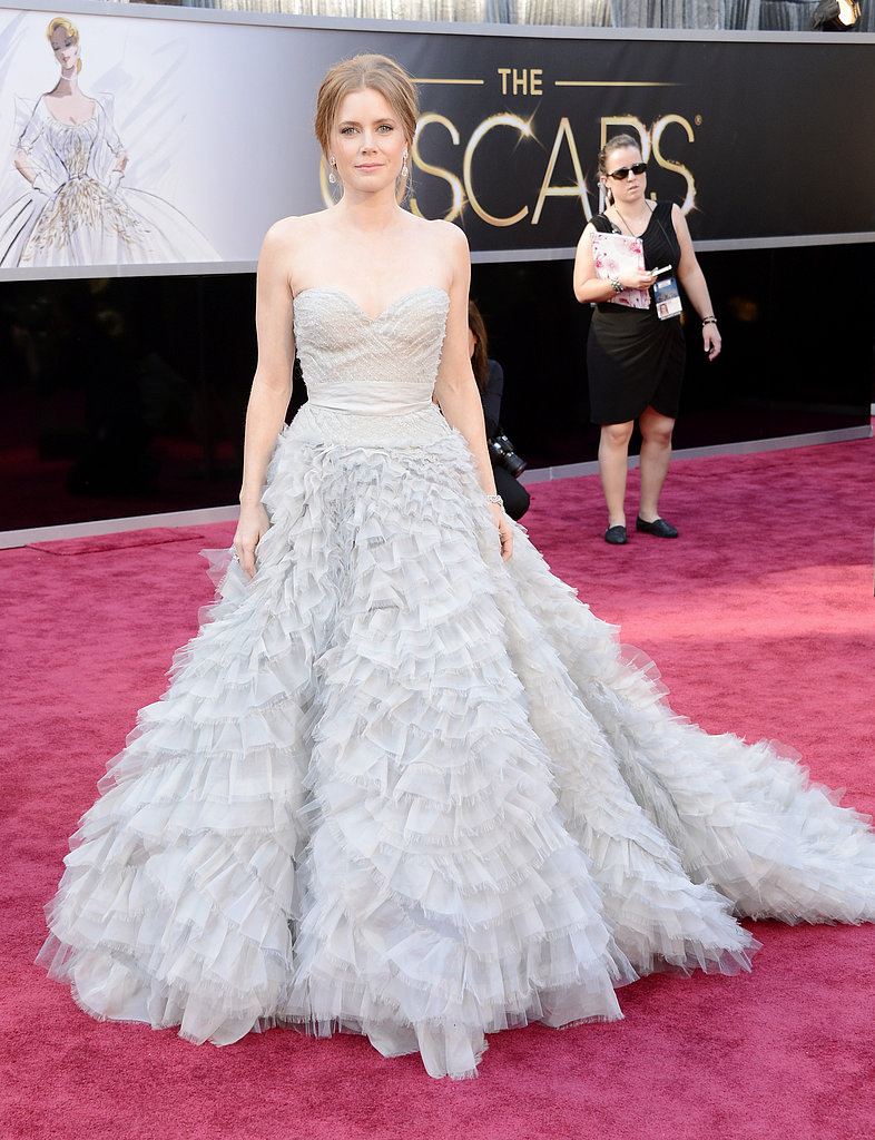 Amy Adams on the red carpet at the Oscars 2013.
Amy Adams on the red carpet at the Oscars 2013.