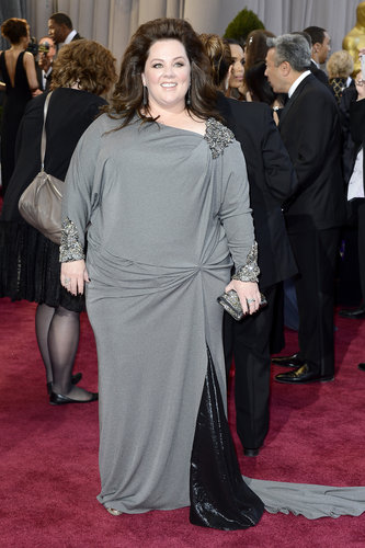 Melissa McCarthy on the red carpet at the Oscars 2013.
Melissa McCarthy on the red carpet at the Oscars 2013.