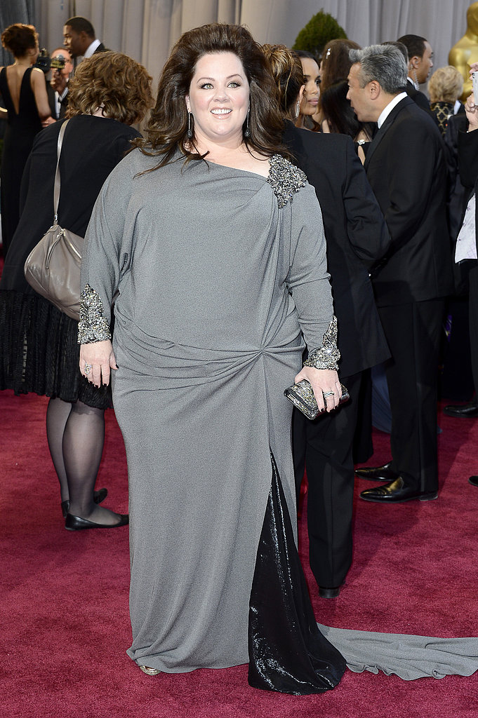 Melissa McCarthy on the red carpet at the Oscars 2013.
Melissa McCarthy on the red carpet at the Oscars 2013.