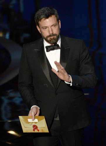 Ben Affleck on stage at the Oscars 2013.
Ben Affleck on stage at the Oscars 2013.