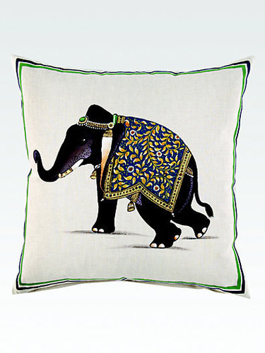 John Robshaw Indian Elephant Pillow