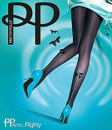 Pretty Polly Flighty Bow Backseam Tights