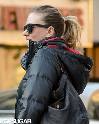Scarlett Johansson Steps Out With Her Boyfriend — and a Diamond Ring Scarlett Johansson Steps Out With Her Boyfriend — and a Diamond Ring