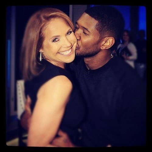 Katie Couric got a sweet smooch on the cheek from Usher.
Source: Twitter user katiecouric
Katie Couric got a sweet smooch on the cheek from Usher.
Source: Twitter user katiecouric