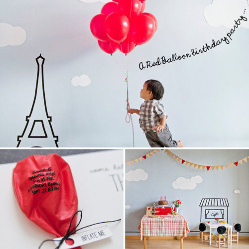 A Parisian Red-Balloon Party A Parisian Red-Balloon Party