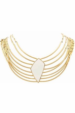 Belle Noel Asymmetrical Diamond Collar Necklace in Yellow Gold
