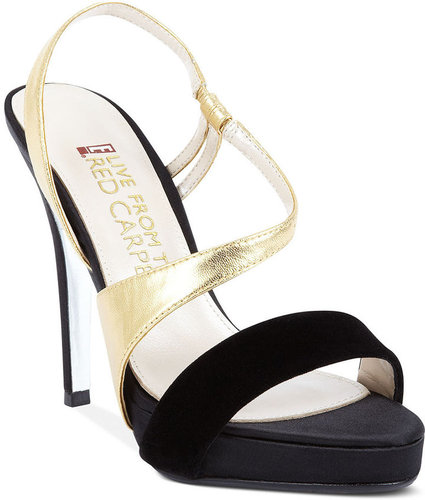 Colored evening shoes