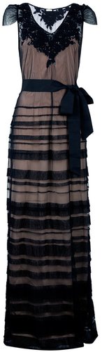 Hoss Intropia sheer evening dress