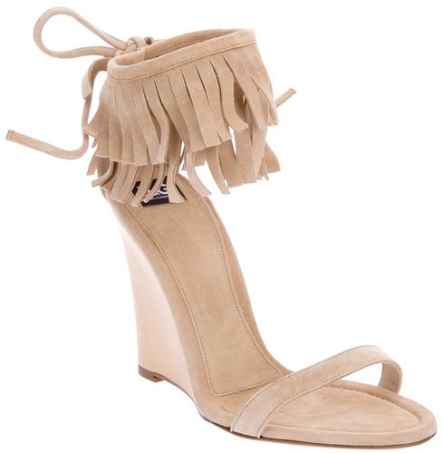 D&G fringed sandal