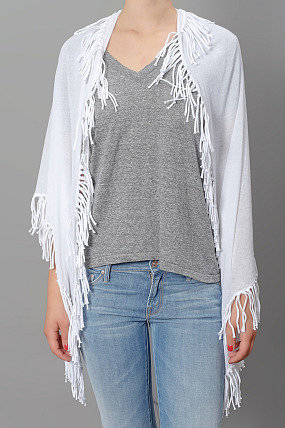 Minnie Rose Fringe Wrap Scarf Marshmallow