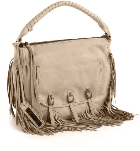 SAM EDELMAN Dorelia Fringe Leather Hobo Bag