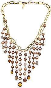 Wendy Mink Rosary Fringe Necklace