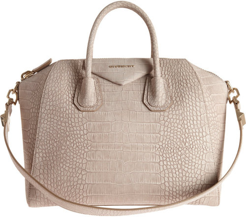 Givenchy Croc-Stamped Medium Antigona Duffel