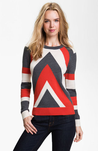 Milly 'Intarsia' Stripe Sweater