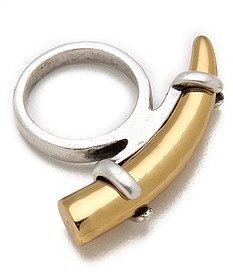 House of harlow 1960 Two Tone Horn Stacking Ring