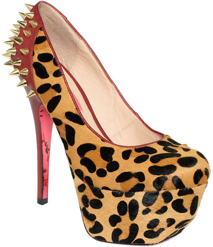 Betsey Johnson Women's Shoes, Grrace Spiked Platform Pumps