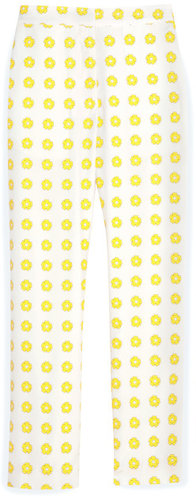 Floral Stamp Crop Trouser