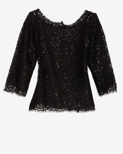 Joie Elvia Lace Metallic Blouse