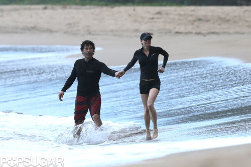 Renée Zellweger and her boyfriend Doyle Bramhall II hit the beach in Hawaii.
Renée Zellweger and her boyfriend Doyle Bramhall II hit the beach in Hawaii.