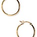 Gold Crystal Hoops