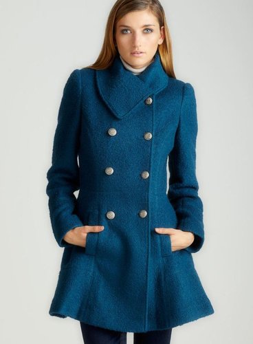 Guess Boucle Skirted Coat