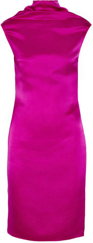 Lanvin Washed duchess silk-satin dress