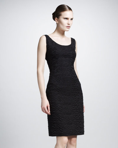 Lanvin Scoop-Neck Brocade Dress
