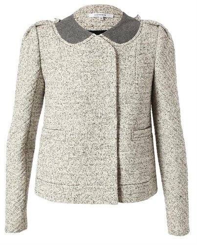 CARVEN Tailored Boucle Tweed Jacket