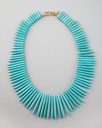 Kenneth Jay Lane Turquoise Spike Necklace