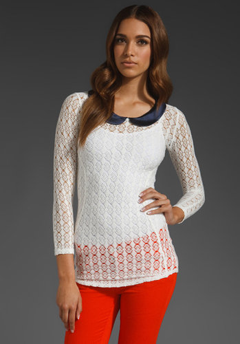 Smythe Crochet Peter Pan Top
