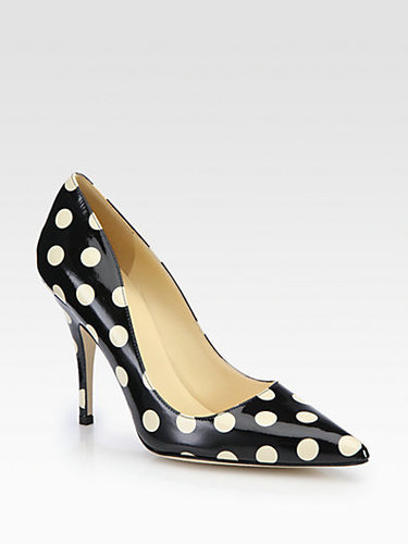 Kate Spade New York Licorice Polka Dot Patent Leather Pumps