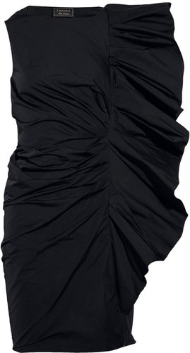Lanvin Structured ruffled taffeta dress