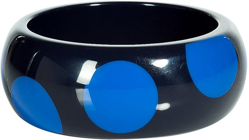 Marc by Marc Jacobs Black/Blue Dot Bangle