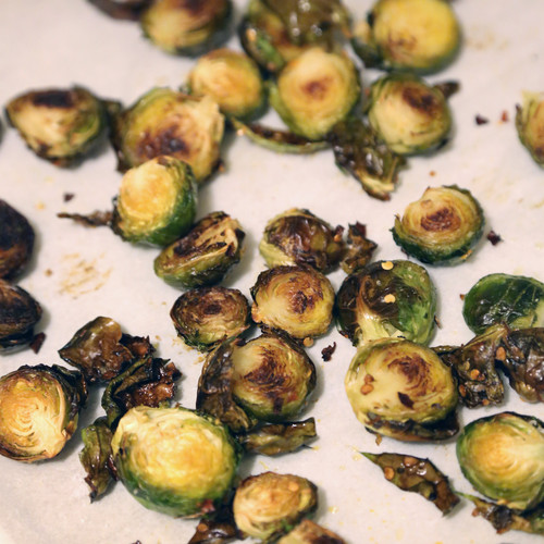 Spicy Roasted Brussels Sprouts Spicy Roasted Brussels Sprouts