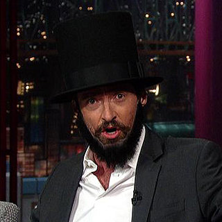 Hugh Jackman Dressed as Lincoln on Letterman