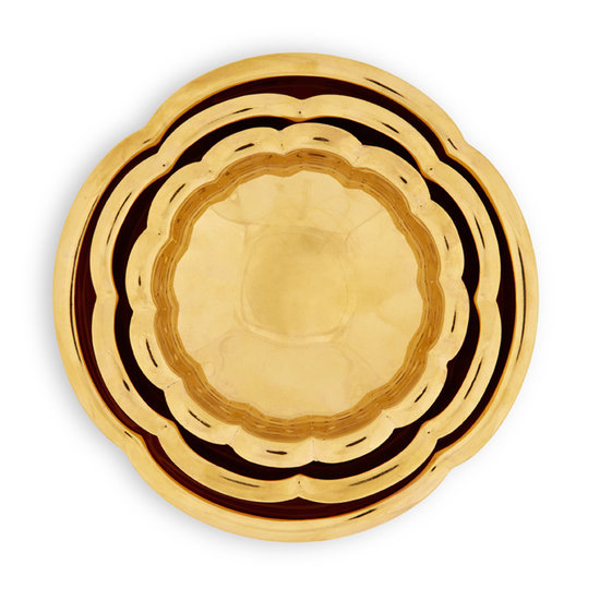 Stow your small desk or dressing room essentials in these porcelain nesting bowls ($700), which come in a floral shape and feature an 18-karat-gold finish.
Stow your small desk or dressing room essentials in these porcelain nesting bowls ($700), which come in a floral shape and feature an 18-karat-gold finish.