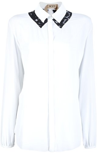 N° 21 lace detail shirt