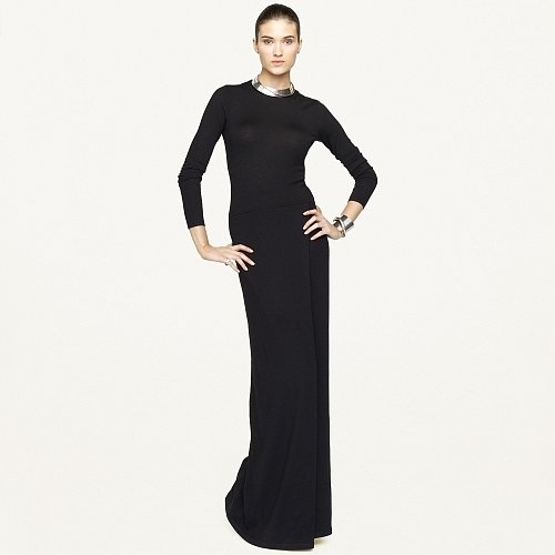Ralph Lauren Black Label Cashmere-Blend Maxi Dress