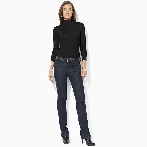 Ralph Lauren Cotton Long-Sleeved Turtleneck