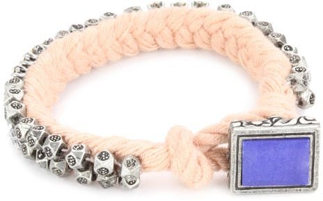 Juicy Couture War Of Love Pink Ribbon and Chain Bracelet
