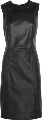 Maison Martin Margiela Leather and wool dress