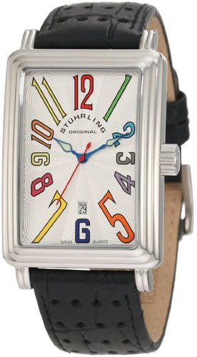 Stuhrling Original Men's 102.33152 Lifestyles Uptown Ozzie Swiss Quartz Date Silvertone Watch