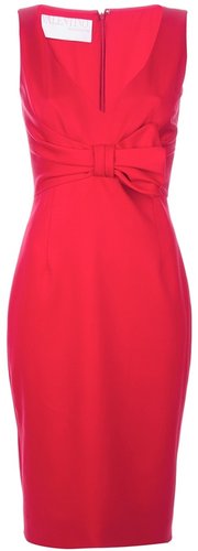 Valentino Bow detail slim dress