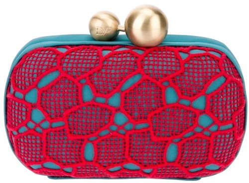 Diane Von Furstenberg 'Sphere Minaudiere lace' clutch