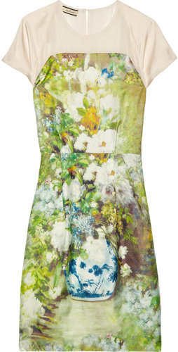 By Malene Birger Floral-print silk-twill dress