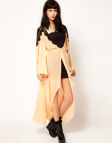 Thirty Four Disciples Chiffon and Lace Kimono