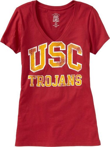 Women's College Team V-Neck Tees