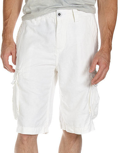 Union Aloha Cargo Shorts, White